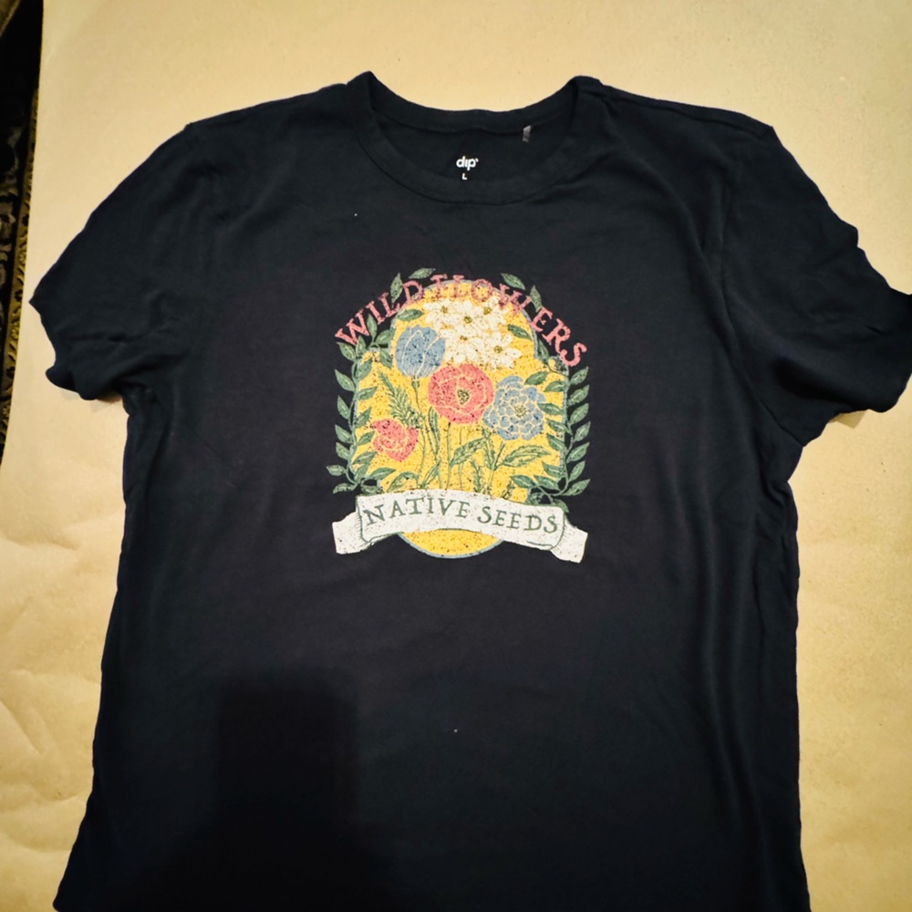 Dip Black T-Shirt with Subtle Design